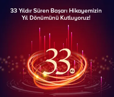 33 Yıldır Süren Başarı Hikayemizin Yıl Dönümünü Kutluyoruz